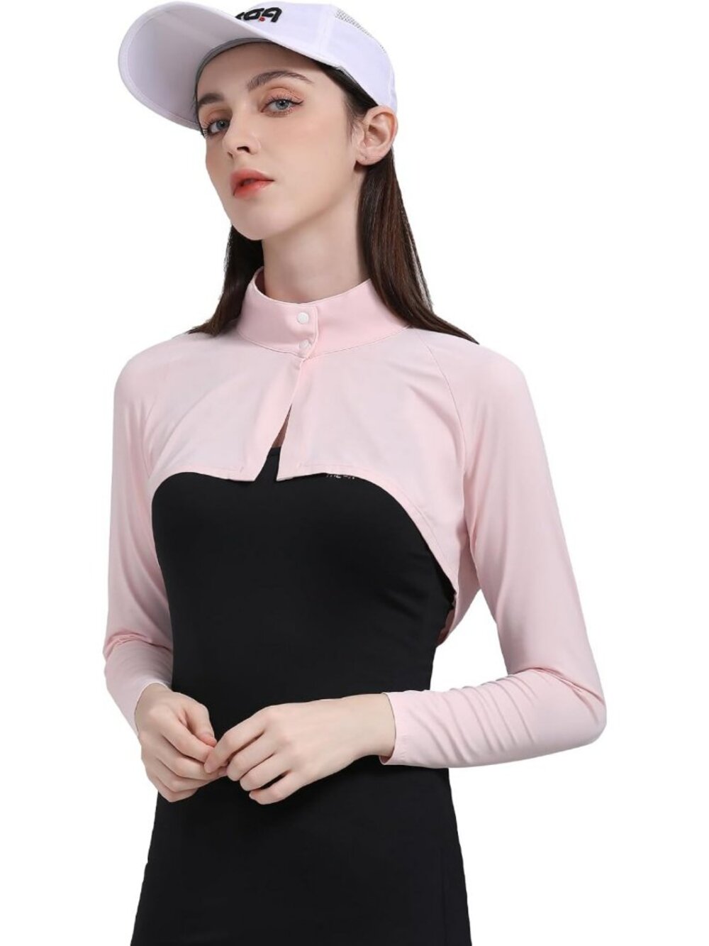 UV Protection Cooling Shawl Arm Sleeves for Women - Long Sleeve Shrug with
